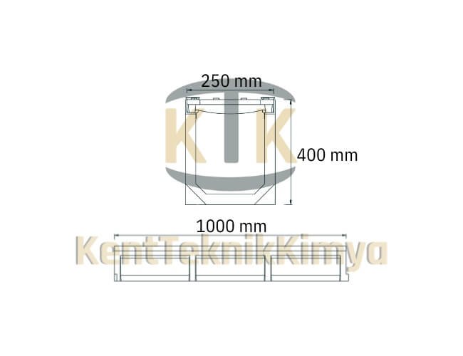 Kompozit Drenaj Kanalı 250x1000x400 mm görsel 4